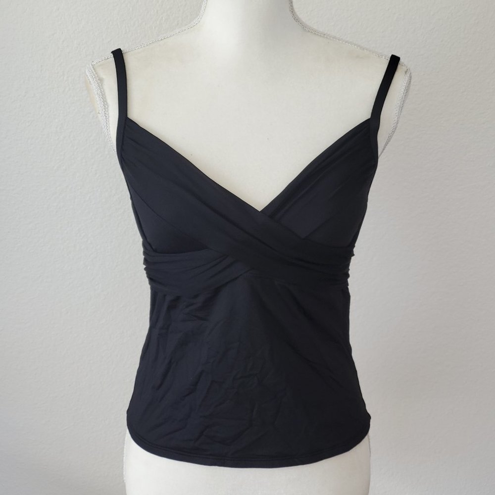 Island Goddess Over The Shoulder Wrap Tankini Top